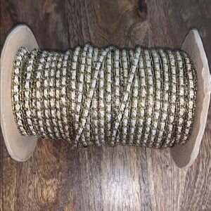 ROLL of Gold and White Trim sewing